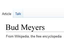 Bud Meyers
